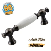 Arnas Antik Nikel Metal Kulp 96 mm Mobilya Çekmece Mutfak Dolabı Dolap Kapak Kulpları Kulb Kulpu thumbnail 1