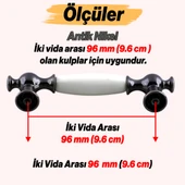 Arnas Antik Nikel Metal Kulp 96 mm Mobilya Çekmece Mutfak Dolabı Dolap Kapak Kulpları Kulb Kulpu thumbnail 2