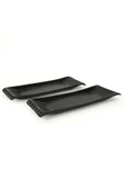 Mat Siyah Selen Kayık Tabak 33x12 Cm 2 Adet 956 - 3