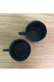 8 Cm Stackable Çay Fincanı Siyah 2 Li - 2