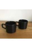 8 Cm Stackable Çay Fincanı Siyah 2 Li - 1