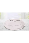 6 Lı Tabak Ege Servıs 26 Cm Mat Transparan Beyaz - 2