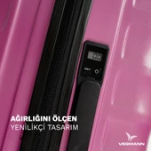 Vegmann Tartılı Scadel Violet Büyük Boy Valiz - 2