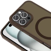 Apple iPhone 16 Pro Kılıf M-safe Şarj Özellikli Mat Arka Yüzey Zore Sio Kapak - 7