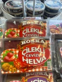 KOSKA ÇİLEKLİ CEVİZLİ HELVA 350 GR KOLİ 12 ADET - 4