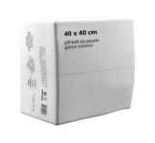 Omnisoft 40x40 cm Beyaz 1/8 Garson Katlı Servis Peçetesi 1200 Ad - 2