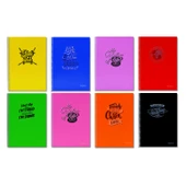 Sim Enjoy A4 120 Yaprak Plastik Kapak Spiralli Defter 2 Kareli + 2 Çizgili - 3