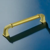 Alfa Metal Mat Gold Altın Kulp 160 mm Mobilya Çekmece Mutfak Dolabı Dolap Kapak Kulpları Kulb Kulpu thumbnail 5