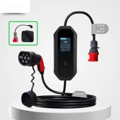 Taşınabilir Şarj Cihazı 11 kW / 3P-16A / Tip-2 / 5x16A Fiş / 5m Kablolu / 380V AC / Ev Tipi Dönüştürücü Kablo ve Taşıma Çantası Hediyeli - 2