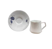 Evaliza Nostaji Kelebek Mavi 80ML 6 Kişilik Kahve Fincan Takımı - 1