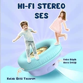 iClever Led Işıklı Güvenli Ses Sınırlı 45 Saat Oynatma Süreli Bluetooth Çocuk Kulaklığı Lila - 7