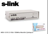 S-link MSV-1215 2 VGA 150Mhz Monitör Çoklayıcı - 1