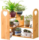 Ahşap Masa Tezgah Üstü Düzenleyici Organizer Banyo Mutfak Rafı Kitaplık Baharatlık Çiçeklik - 5