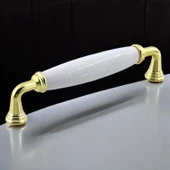 Kapıdağı Porselen Metal Kulp 128 mm Mobilya Çekmece Mutfak Dolabı Dolap Kapak Kulpları Kulb Kulpu thumbnail 4
