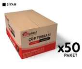 Atiplast Çöp Torbası Standart Orta Boy 70 gr 55 x 60 cm Siyah 50 Rulo - 2