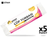 Atiplast Çöp Torbası Endüstriyel Orta Boy 150 gr 55 x 60 cm Siyah 5 Rulo - 2