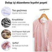 Gardırop İçi Askılık yuvalı 60x90cm Kuru temizleme - Dolap içi ŞEFFAF saklama NaYLoNu (10adet) thumbnail 1