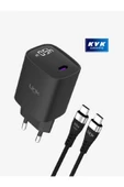 giyitec Realme C63 C65 Uyumlu 45Watt Premium Şarj Aleti Cihazı Seti Adaptör + Kablo - 1