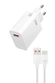 giyitec Redmi Note 11 Note 11S 5G Uyumlu 33W Süper Hızlı Şarj Aleti Seti Şarj Adaptörü + Usb to Type-c Kablo - 1