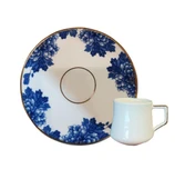 Evaliza King Flower 130ML 6 Kişilik Double Kahve Fincan Takımı - 1