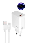 giyitec Tecno Camon 18P Uyumlu 33W Süper Hızlı Şarj Aleti Seti Şarj Adaptörü ve Usb to Type-c Kablo - 3