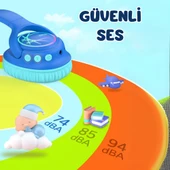 iClever Led Işıklı Güvenli Ses Sınırlı 45 Saat Oynatma Süreli Bluetooth Çocuk Kulaklığı Mavi - 4