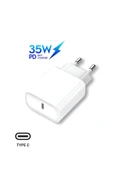 giyitec Samsung Galaxy S21 S21 FE S21 Plus Ultra S22 S23 FE S24 5G USB-C Hızlı Şarj Adaptörü Başlık - 1
