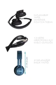 Syrox Doğum Günü için Mikrofonlu Kablolu Kulaklık Ekstra Bass PEMBE (BLUETOOTH YOKTUR) - 3
