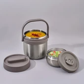 Aryıldız Bento Lunch Box Yemek Termosu Yuvarlak Steel 1400 Ml Ar262283 - 1