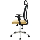 Comford Yellow Ofis Koltuğu Makam Koltuğu Çalışma Koltuğu - 5