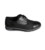 YAZKIŞ Erkek Siyah Clasik Suni Deri Ayakkabı thumbnail 2