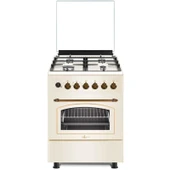 GL General GLF 6040RK 60 CM Kuzine Rustik Krem Fırın - 1