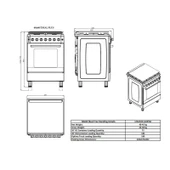 GL General GLF 6040RK 60 CM Kuzine Rustik Krem Fırın - 2