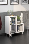 Moonlife 2 Kapaklı L Çok Amaçlı Banyo Dolabı Beyaz - 3