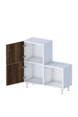 Moonlife 2 Kapaklı L Çok Amaçlı Banyo Dolabı Ceviz - 5