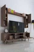 Moonlife İstanbul Dolaplı Kapaklı Tv Ünitesi Ceviz - 2