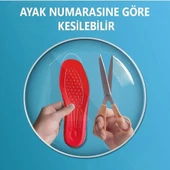 SG04 | Yumuşak Topuk Destekli, Jel Takviyeli, Ortopedik Yumuşak Ve Darbe Emici Deri Iç Tabanlık - 6
