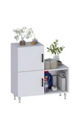 Moonlife 2 Kapaklı L Çok Amaçlı Banyo Dolabı Beyaz - 4