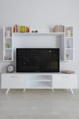 Moonlife İstanbul Dolaplı Tv Ünitesi Beyaz - 3