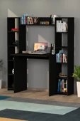 Moonlife Trend Kitaplıklı Çalışma Masası Siyah - 2