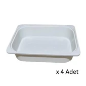 Kenzlife çamaşır mutfak sepeti byz 10*040*30 plastik sepet 04 adet - 1