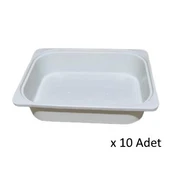 Kenzlife çamaşır mutfak sepeti byz 10*040*30 plastik sepet 10 adet - 1