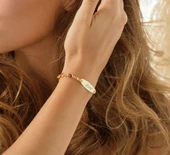 925 ayar gümüş kırmızı göz boncuklu çocuk künye isim yazılı - 4