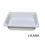 Kenzlife çamaşır mutfak sepeti byz 10*040*30 plastik sepet 08 adet - 2
