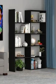 Moonlife Office Dekoratif Kitaplık Siyah - 1