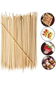 Hayal Sepeti Bambu 7mm Kalın Ahşap Çöp Şiş Çubuğu 40 Cm - 20 Adet - 4