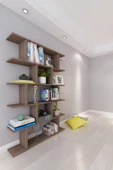Moonlife Nairobi Dekoratif Kitaplık Ceviz - 2