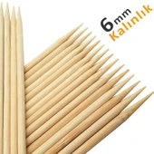 Hayal Sepeti Bambu 6mm Kalın Ahşap Çöp Şiş Çubuğu 40 Cm - 20 Adet - 1