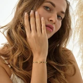 925 ayar gümüş HARF bileklik mavi renk geçişli tamtur thumbnail 5