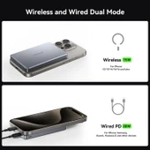 Joyroom 20W Ultra-Slim Metal MagSafe Kablosuz Ve Kablolu 20W Hızlı Şarj Power Bank 10.000mAh - 10